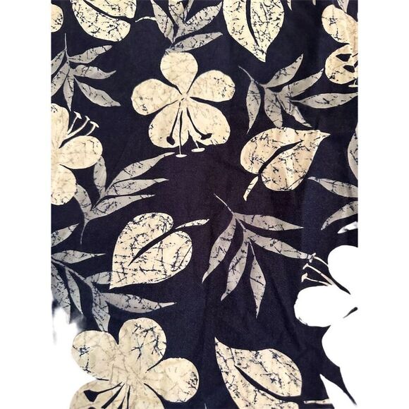 Campia Moda Men's 2XL Blue Floral Hawaiian Shirt Vintage Short Sleeve - Picture 8 of 10